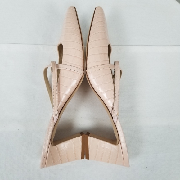 M. Gemi The Catalina Slip-On Mule Pump in Embossed Pale Pink Leather Sz 39.5 - Picture 6 of 15